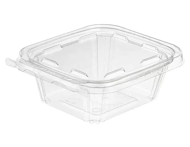 16oz Anti-fog Clear Hinged Tamper Evident Container 200/cs