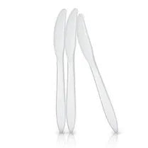 White Plastic Knife 1000/cs