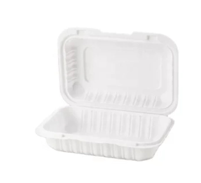 TM99-PP Clamshell w/ Vented Holes 8.5 x 5.5 x 2.75 连盖餐盒 (带透气孔)