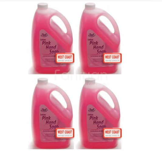 Hand Soap Lotion Pink Zaal 4 Litre X 4 Bottles / Case