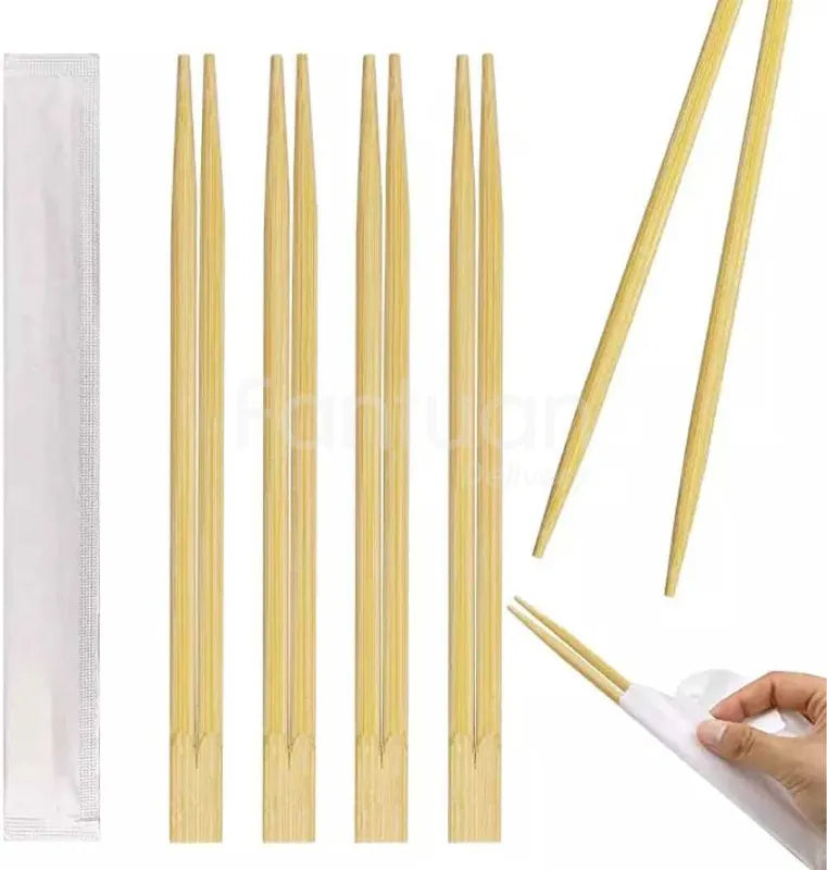 Paper Wrapped 23cm Bamboo Chopstick 2000/cs