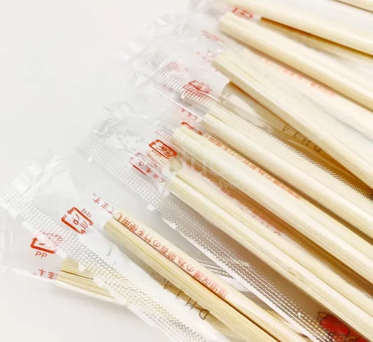 6.0 Mm Wide Bamboo Chopstick with Plastic Wrap 3000/cs