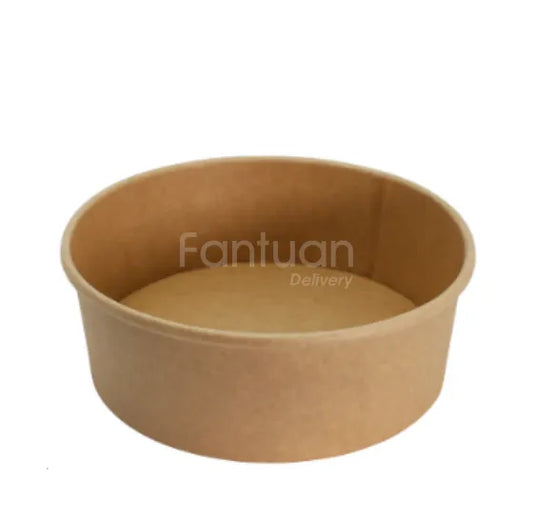 40oz Kraft Shallow Salad Bowl D184 (lid- Pet1300l) 300/cs