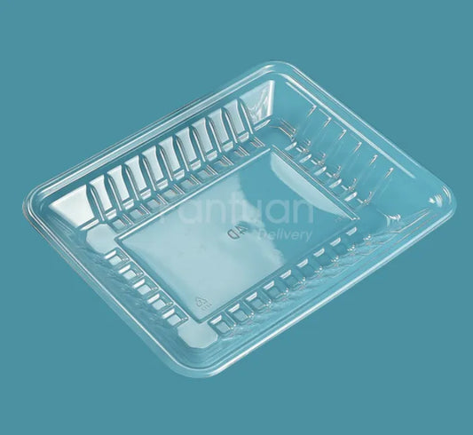 4d Pet Clear Meat Tray 500/cs