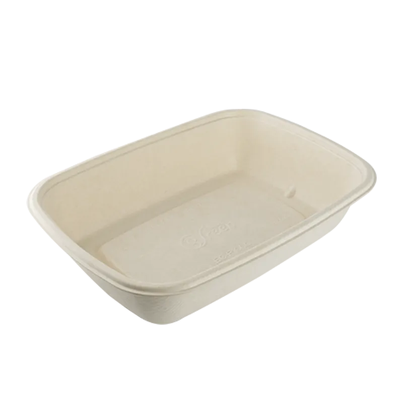 28oz Sugarcane 9x6x1.75" Rectangle (fit Cr7510 Lid) 300 /cs