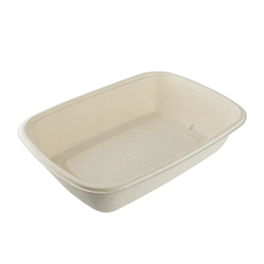 28oz Sugarcane 9x6x1.75" Rectangle (fit Cr7510 Lid) 300 /cs