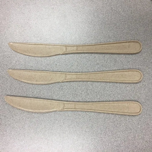 7" 17cm Heavy Duty Bio Knife Compostable 1000/cs