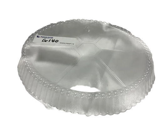8" Clear Plastic Dome Lid for Foil round Container 500/cs