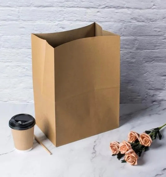 606 Large Kraft Bag Heavy Duty 120gsm 12x7x17" 250pcs/cs