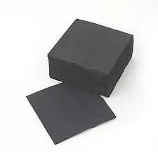 2ply 1/4 Fold Cocktail Napkin Black 4000/cs