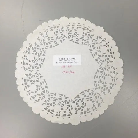 Doilie 10" Lancaster Paper 500/case