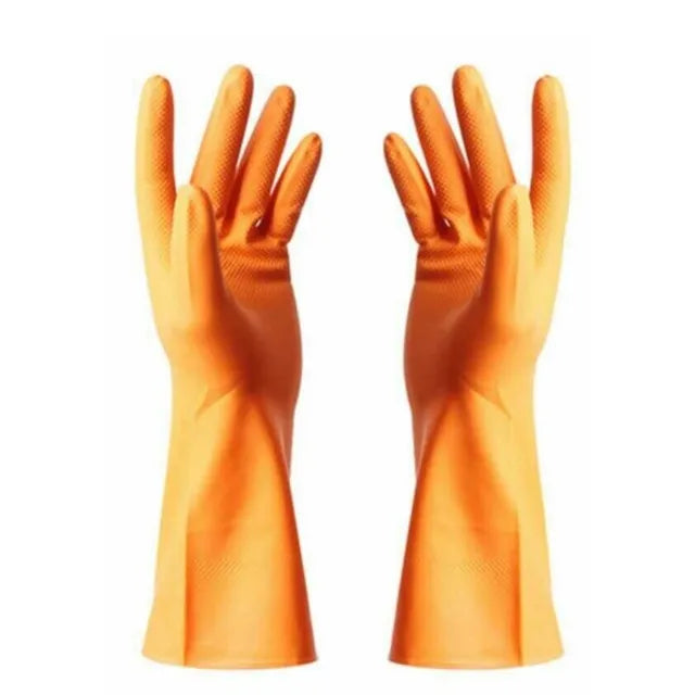 Gloves Rubber Orange (large) 12/pk
