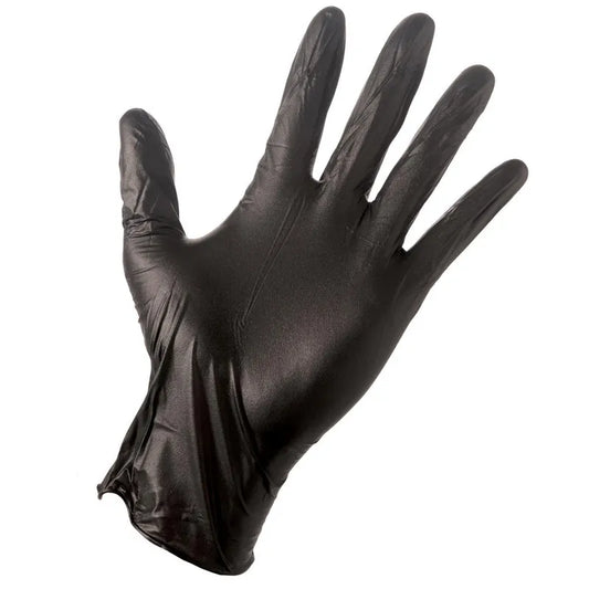 Tactical Plus Black Nitrile Glove (l) 100/box -bktgl
