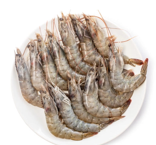 Ecuador Head on Shell on White Shrimp 6*4lb 100%
