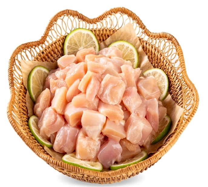 SkinlessBoneless鸡腿肉丁（不同尺寸切）/lb