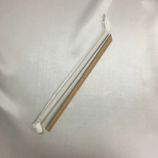 9" Kraft Paper Straw 8mm Indiv.wrap 1000pcs/cs (797433)